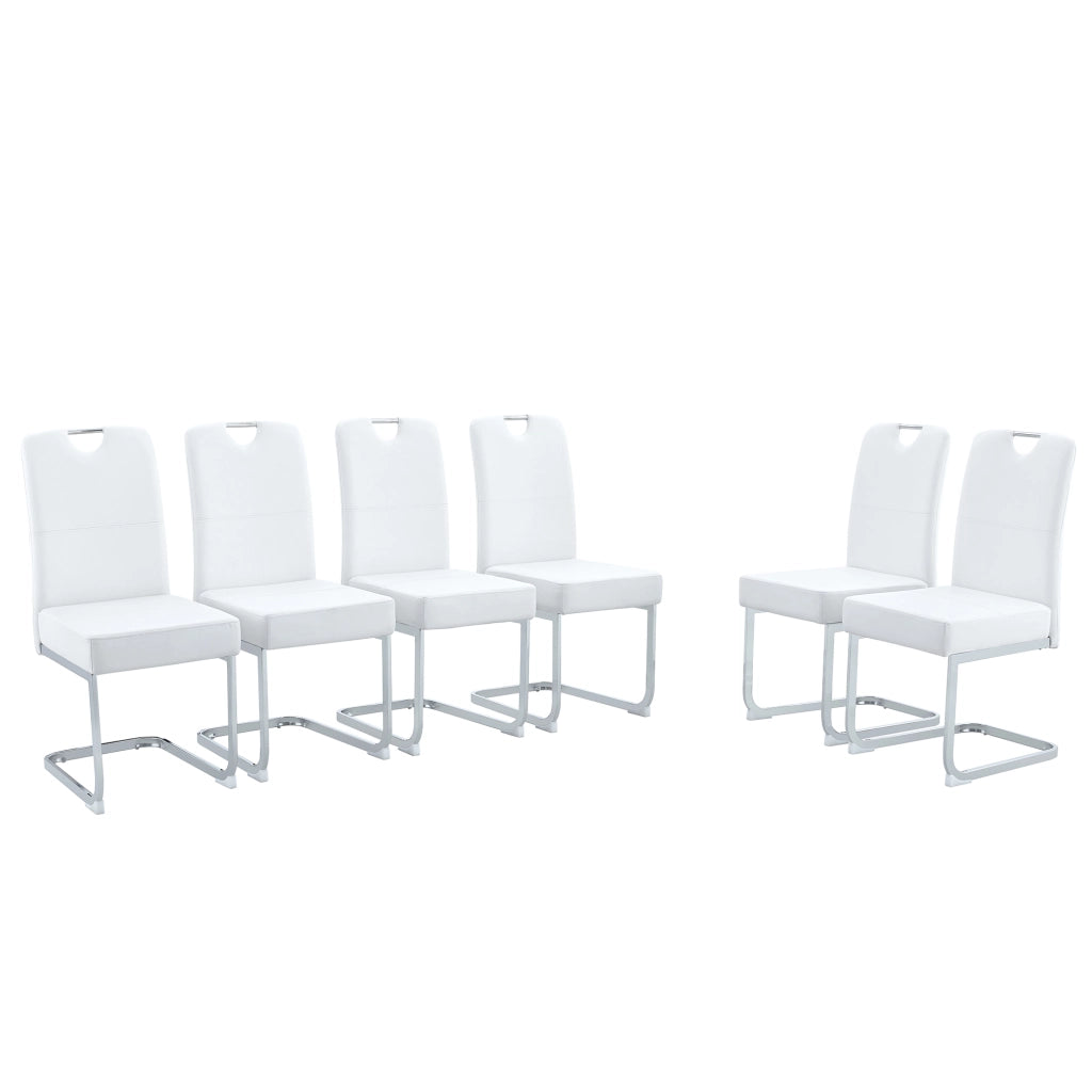 Due sedie da pranzo bianche spesse - Zephmum- Design ergonomico con molle integrate