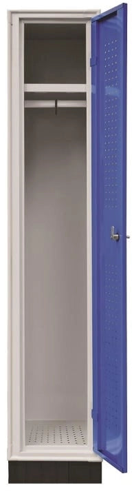 Armadietto spogliatoio a 1 posto con piano superiore cm. 30x50x175h