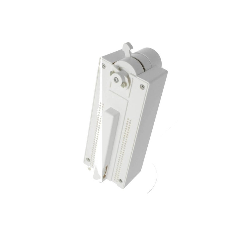 Testa Alimentazione Con Box Led Driver Colore Bianco Per Faro Led Binario Mono Fase CB0070 CB7170 CB7270 CB7370