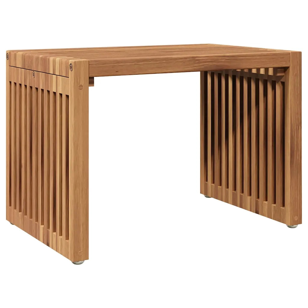Tavolo Laterale da Giardino | Tavolino da esterno Marrone 50 x 32,5 x 35 cm