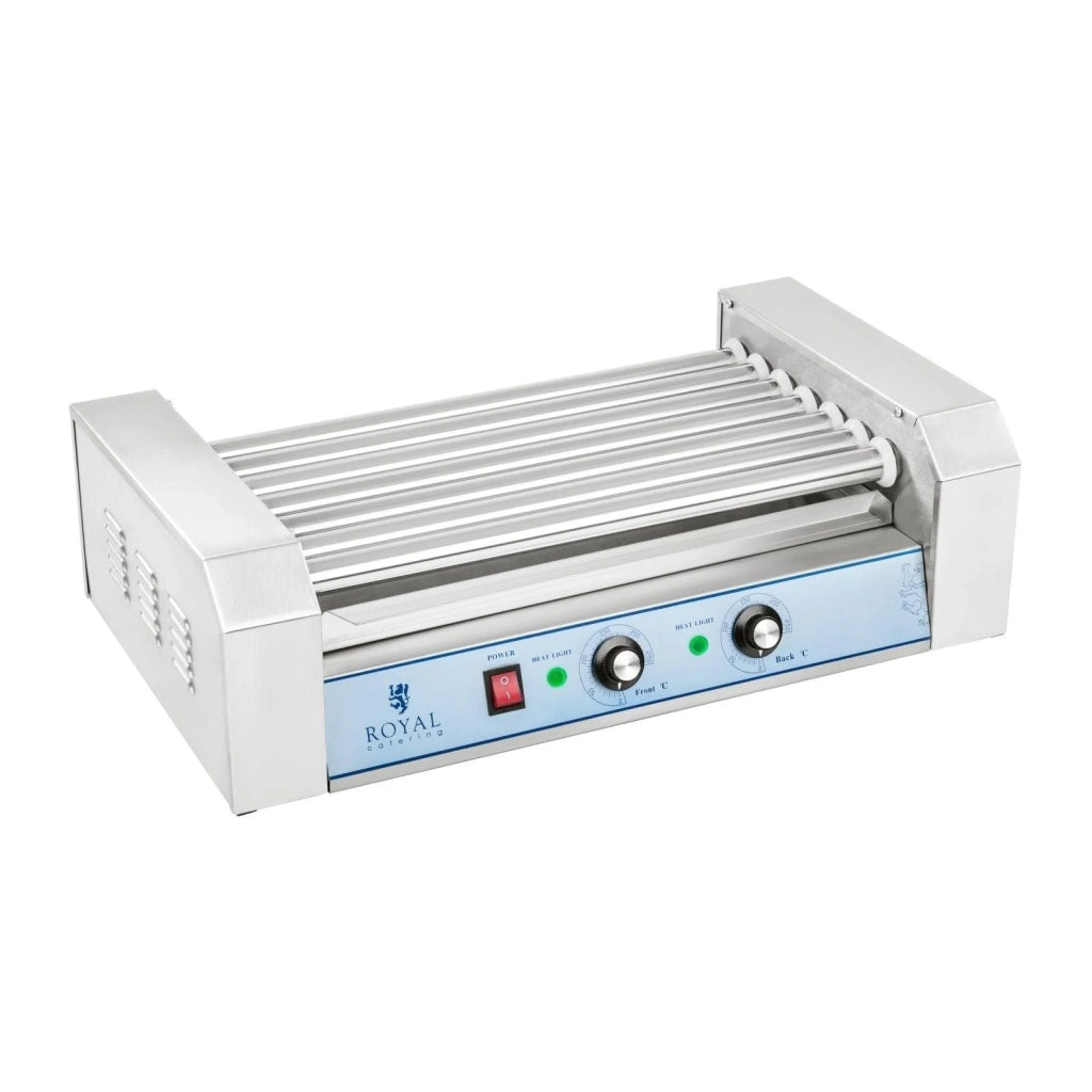 Macchina professionale per hot dog in acciaio inox per 12 salsicce 1400 watt 3614090