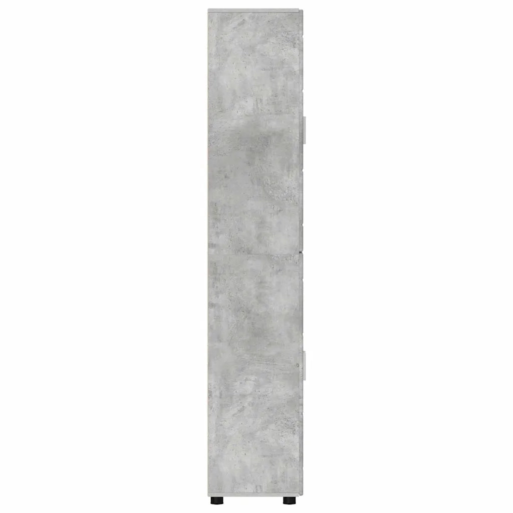 Credenza con lo scaffale FLORIN Grigio cemento 60 x 35 x 182 cm