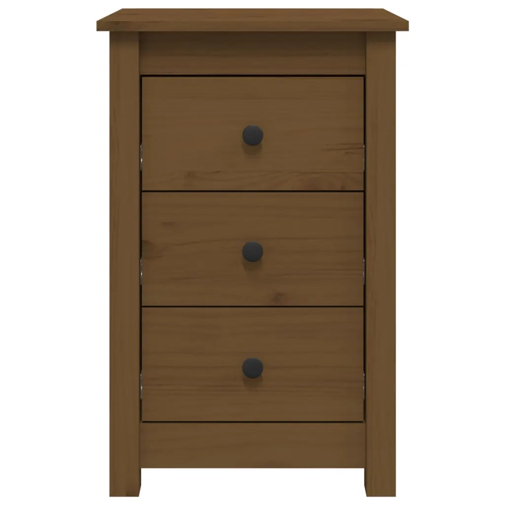 Comodini 2 pz Miele 40x35x61,5 cm in Legno Massello di Pino cod mxl 30548