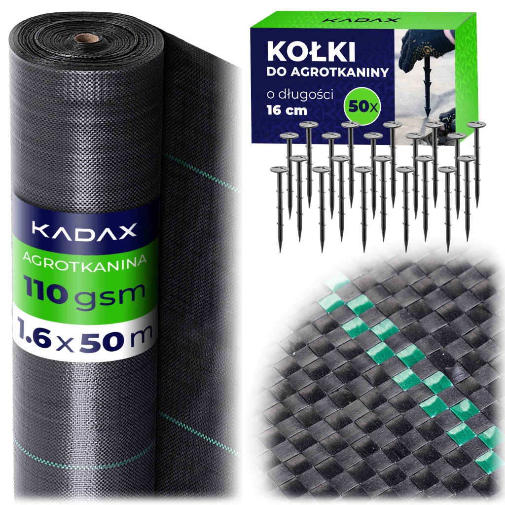 KADAX Agrotkanina 110gsm P25706 1.6 x 50m K16401