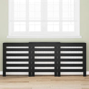 Copertura per radiatori Rovere Nero 205 x 21,5 x 83,5 cm 869222