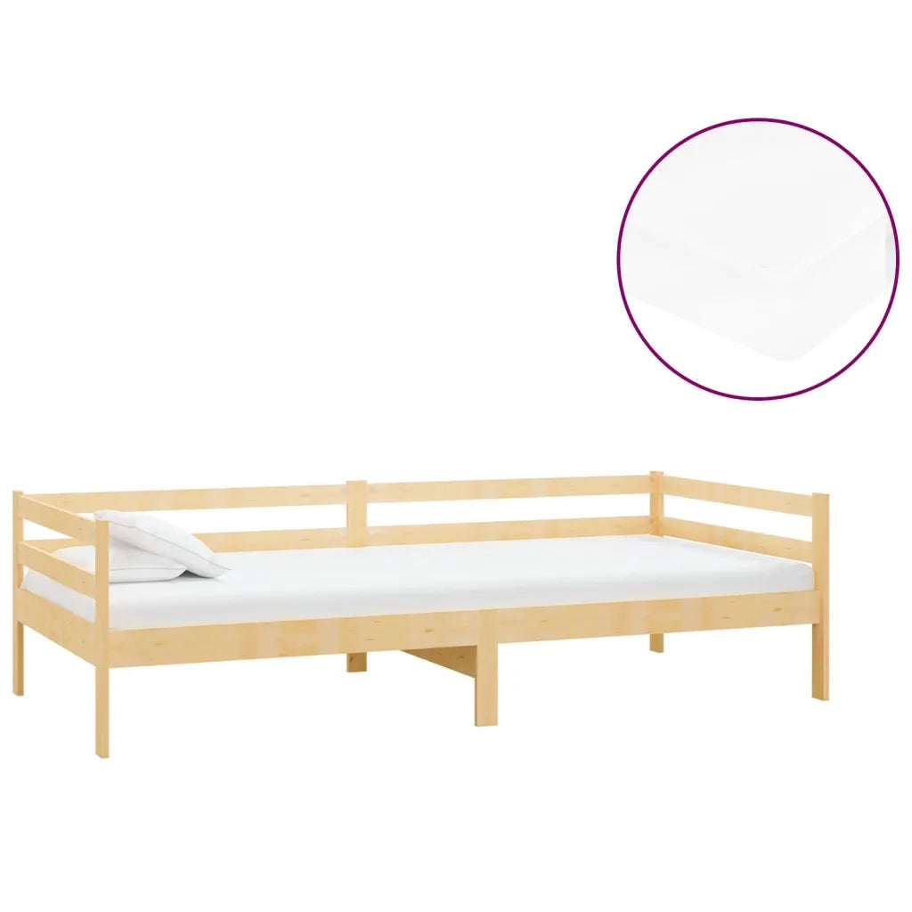 Divano letto | Sof¨¤ letto | Letto singolo con Materasso 90x200 cm Legno Massello di Pino