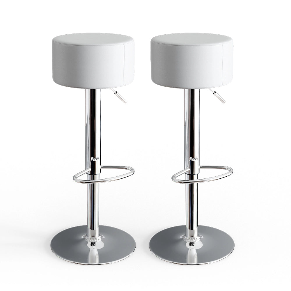 Vicco Set di 2 sgabelli da bar Bianco 33 x 92 cm 2 parti