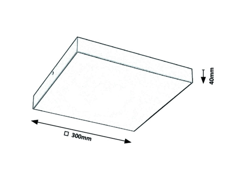 Plafoniera esterna LED 24W Tartu bianca 30x30 Rabalux