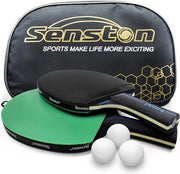 Set di racchette da ping-pong professionale, 2 racchette e 3 palline da ping-pong, ideale per 2 giocatori