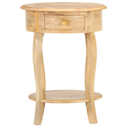 Tavolino da Salotto 37x37x61 cm in Legno Massello di Mango 321789