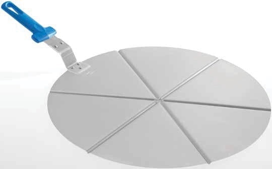 Vassoio Tagliere per pizza in alluminio 6 spicchi con manico 45 cm Gimetal