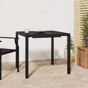 Tavolo da Giardino Antracite 80x80x72 cm Acciaio 362743