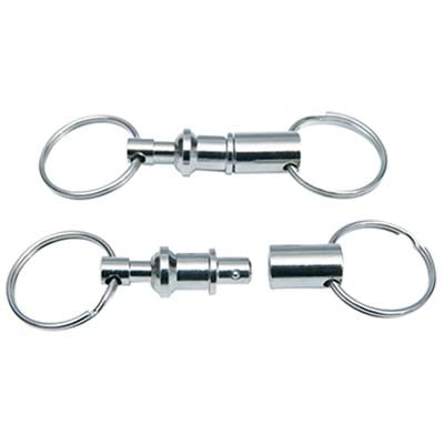 PORTACHIAVE STACCA ATTACCA - DOPPIO ANELLO CF=PZ 12- 1 confezioni