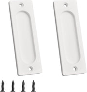 Porta a schermo rettangolare da parete trainabile 10CM - Bianco - Porta del mobile con maniglia che si tira - Porte a schermo - Porta della serra
