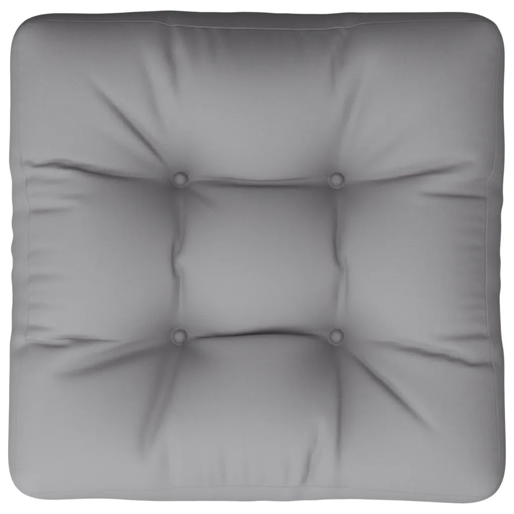 Cuscino per Pallet Grigio 60x60x12 cm in Tessuto 360448