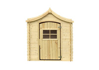 Casetta legno per bambini CON PAVIMENTI -  L112xL146xA152cm/ 1,1m2 - Timbela M550