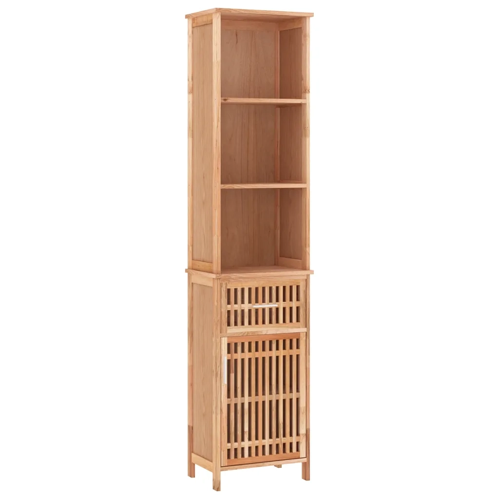 Armadietto da Bagno | Armadio da bagno 42x29x182 cm in Legno Massello di Noce