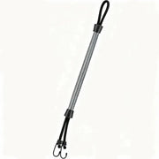 Uitrekken 55cm - Aanlegtouw per 2 pezzi - Accessori per barche - Linea di ormeggio con ganci - Per barche, kayak, jet ski, pontone, canoe - Nero