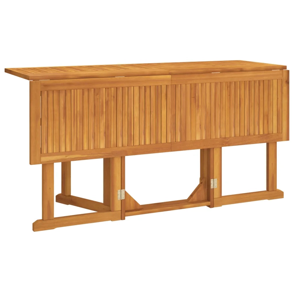 Tavolo Giardino Pieghevole a Farfalla 150x90x75cm Massello Teak 362751