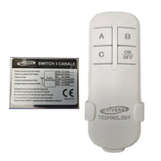 Trade Shop - Switch + Telecomando Wireless Universale 3 Canali Tecnologia Intelligente Te-c -