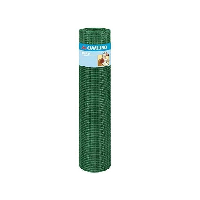 Vigor 67025 Rete Cavallino Bird Plastic Maglia 12.7x12.7 cm Filo 0.90 mm Altezza 150 cm colore Verde