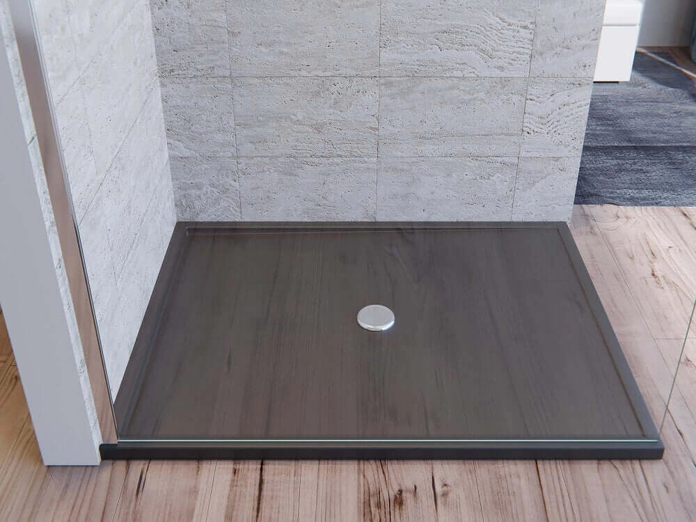 Parete Doccia Walk-In H195cm Cristallo Trasparente 8mm Anticalcare - 90 cm