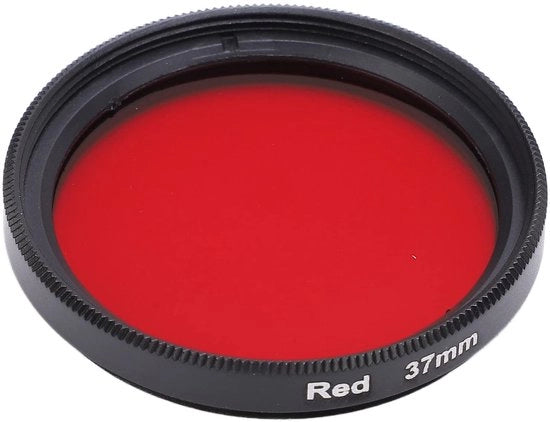 Filtro ottico 37 mm - Filtro colorato per reflex per fotocamera - Accessori per fotocamera - Scatola di conservazione - Rosso/Giallo/Blu/Arancione/Giallo - Adatto per la fotografia