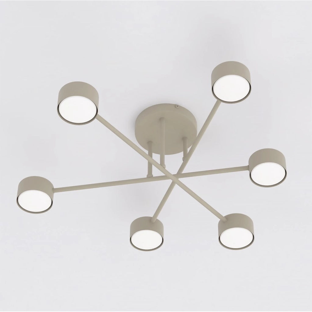 Lampada a sospensione HALO in acciaio color mokka