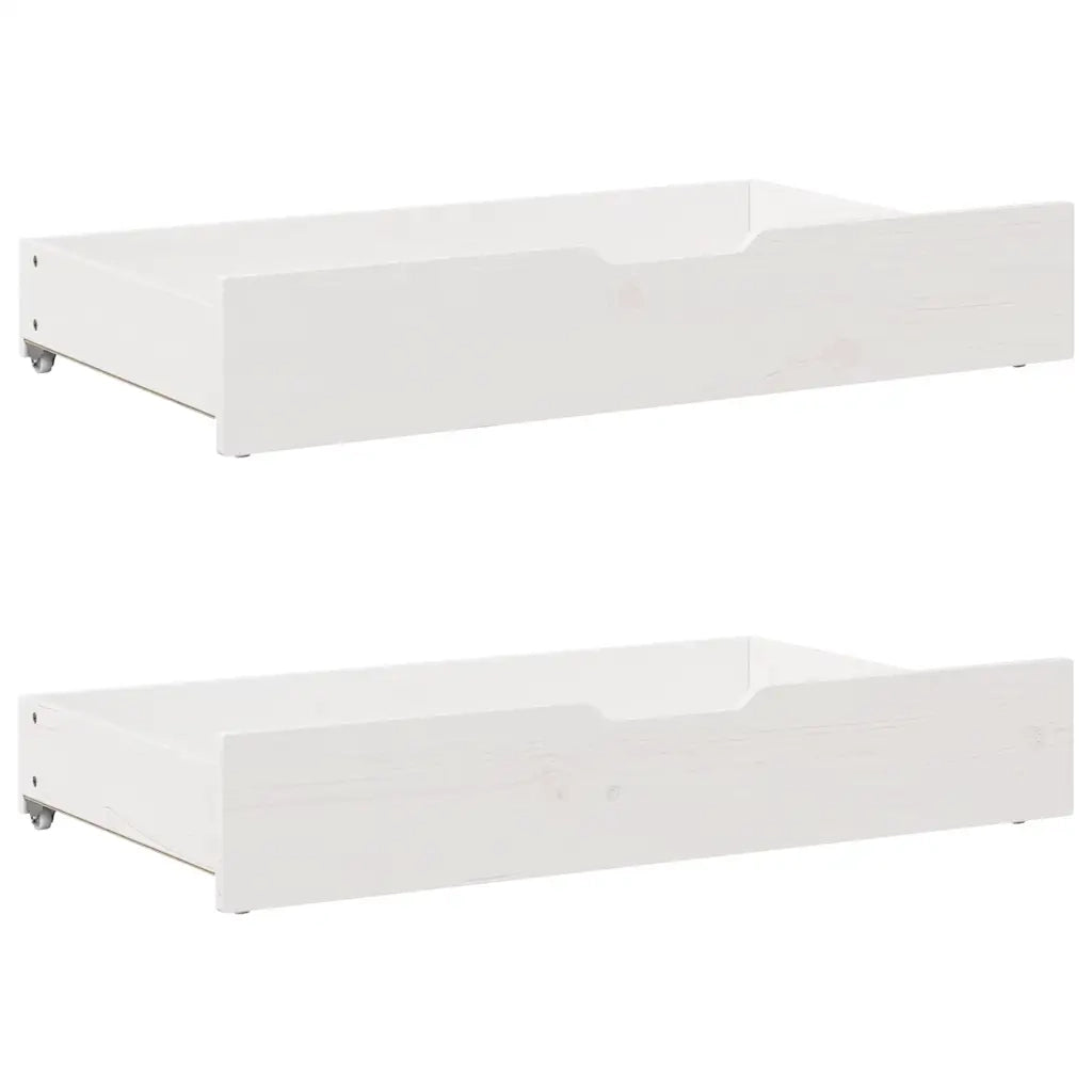 vidaXL Letto senza Materasso Bianco 135x190 cm Legno Massello di Pino