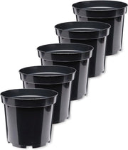 Cesti di plastica cerchiati per piante, 29 cm di diametro, 5 pezzi