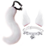 Set di cosplay per gatti con clip per la coda in peluche, collana e accessori per costume adattabili per ogni lunghezza.