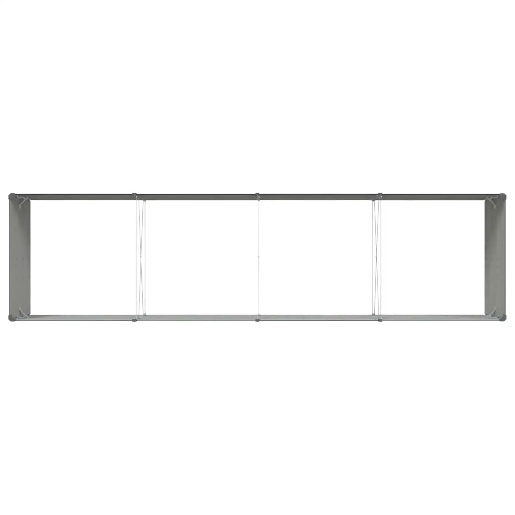 Fioriera Antracite 385 x 100 x 45 cm Acciaio zincato 42018223