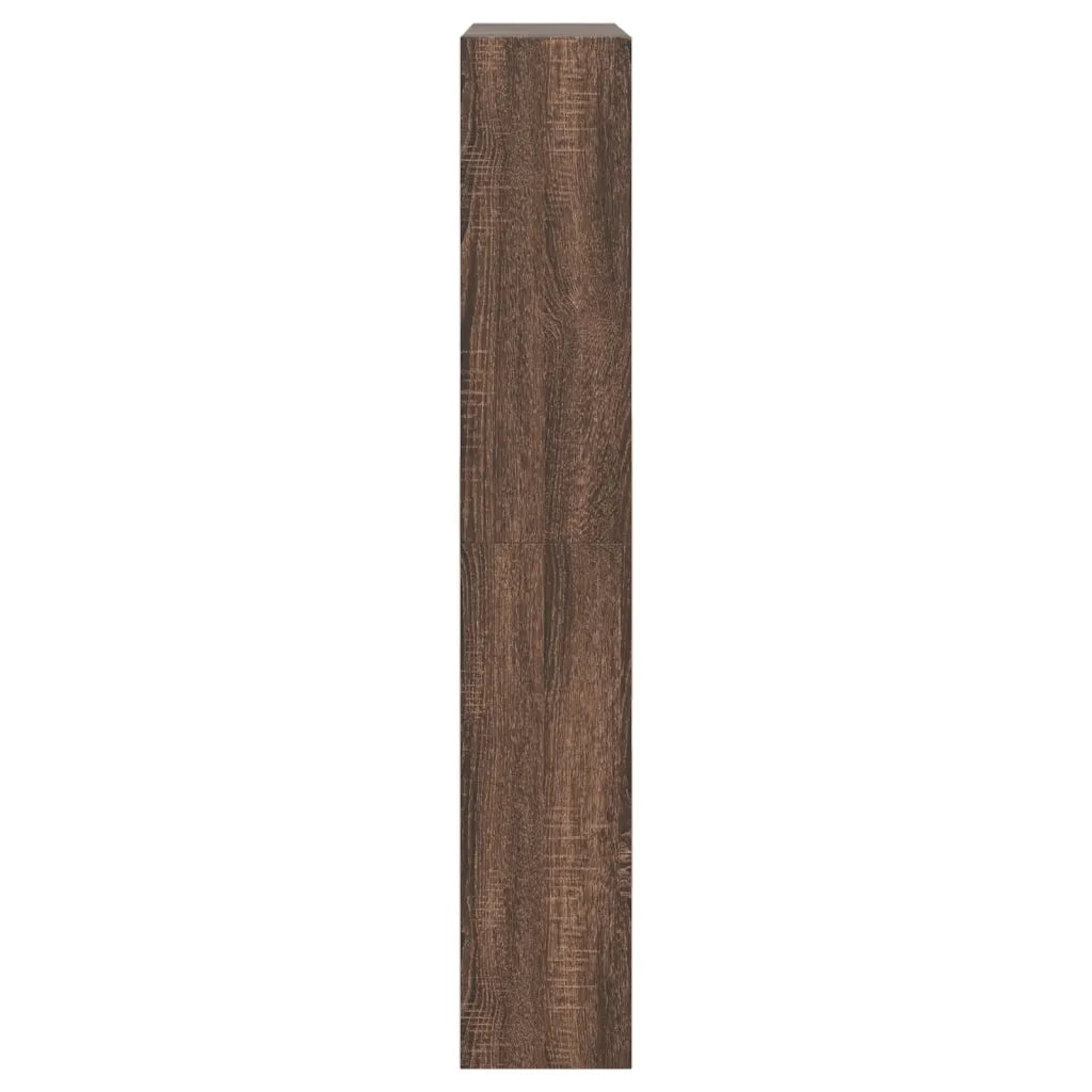 Scarpiera-Scaffale per scarpe Rovere Marrone 80x21x125,5 cm in Legno Multistrato