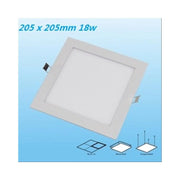 Trade Shop - Faretto Led 18w Ultra Slim Quadrato Incasso A Molla Con Led Driver 22.5cm -