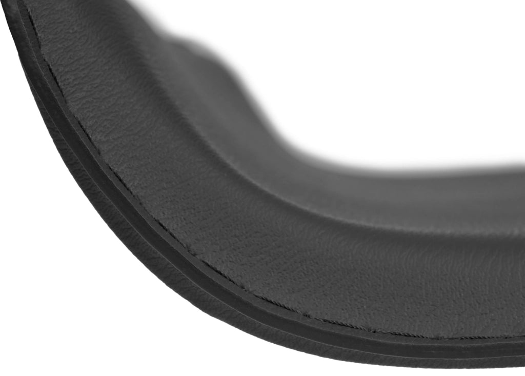 Sgabello bar Dyn in similpelle nero
