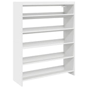 Scarpiera | Mobile per scarpe Bianca 80x25x100 cm in Legno Multistrato