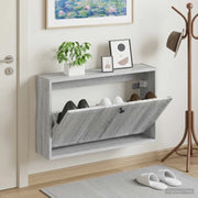 Mobiletto per Scarpe da Muro EDE 71 x 17 x 43 cm Sonoma grigio 895971
