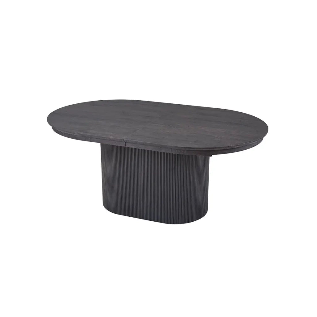 Tavolo allungabile VAGOS – 180-220 cm – Forma ovale – Colore marrone scuro – Stile Design