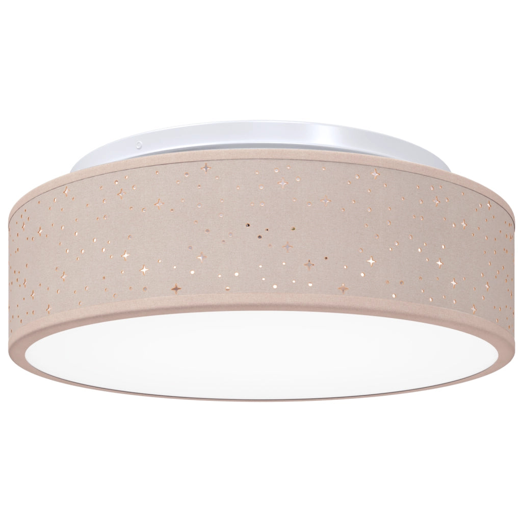Lampade da soffitto con paralume stellato Tortora Ã˜ 38 cm Tessuto E27