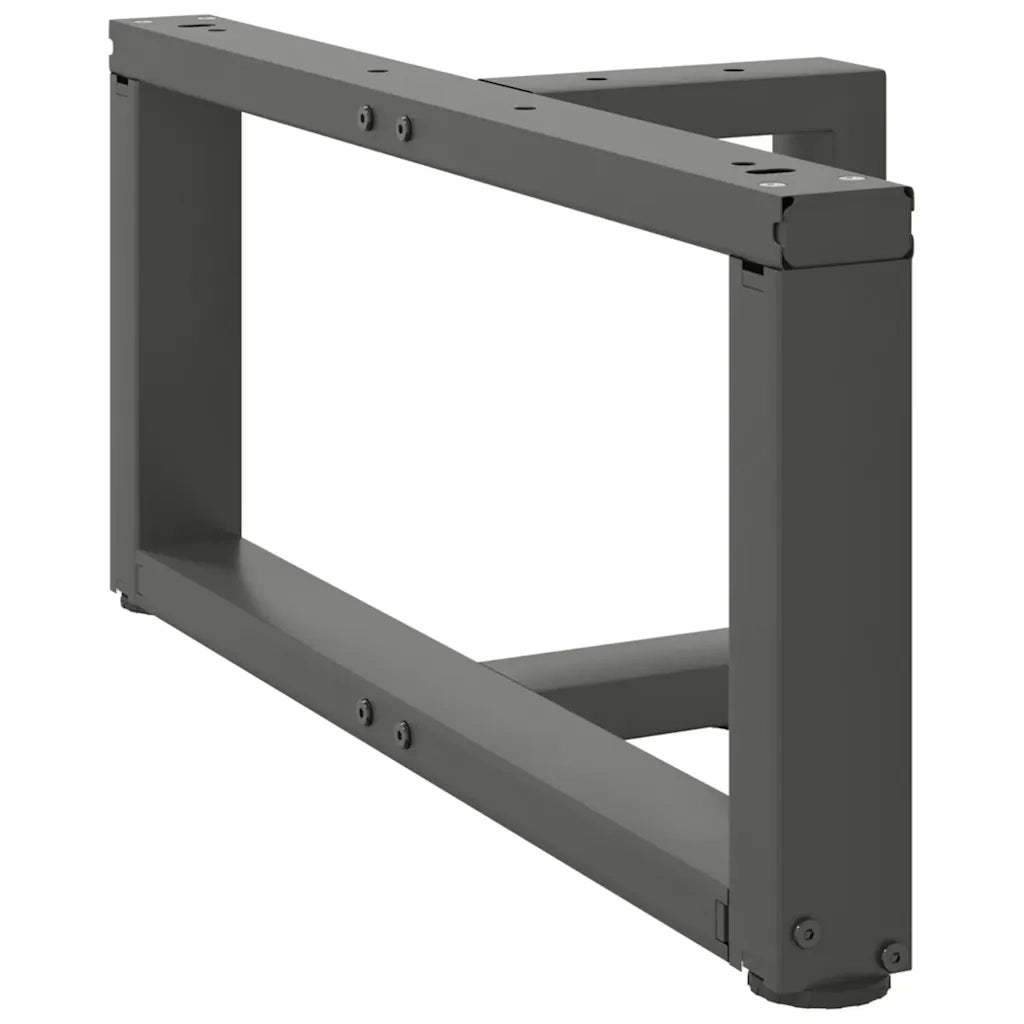 Gambe per Tavolino da Caffè a Forma di T 2 pz Antracite 60x25x(30-31) cm Acciaio 4013014