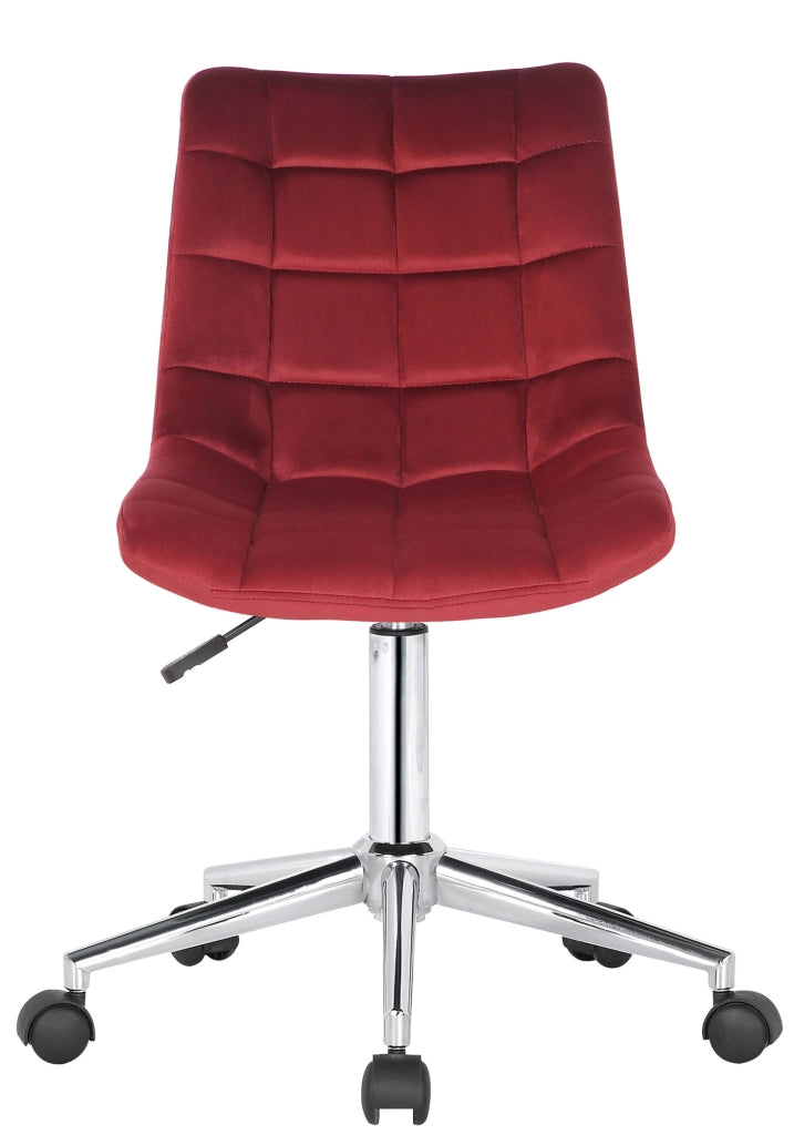 Sedia da ufficio Medford in velluto rosso