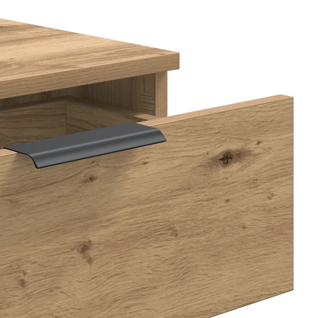 Tavolo Consolle Rovere Artigianale 90x36x75 cm in Truciolato 856946
