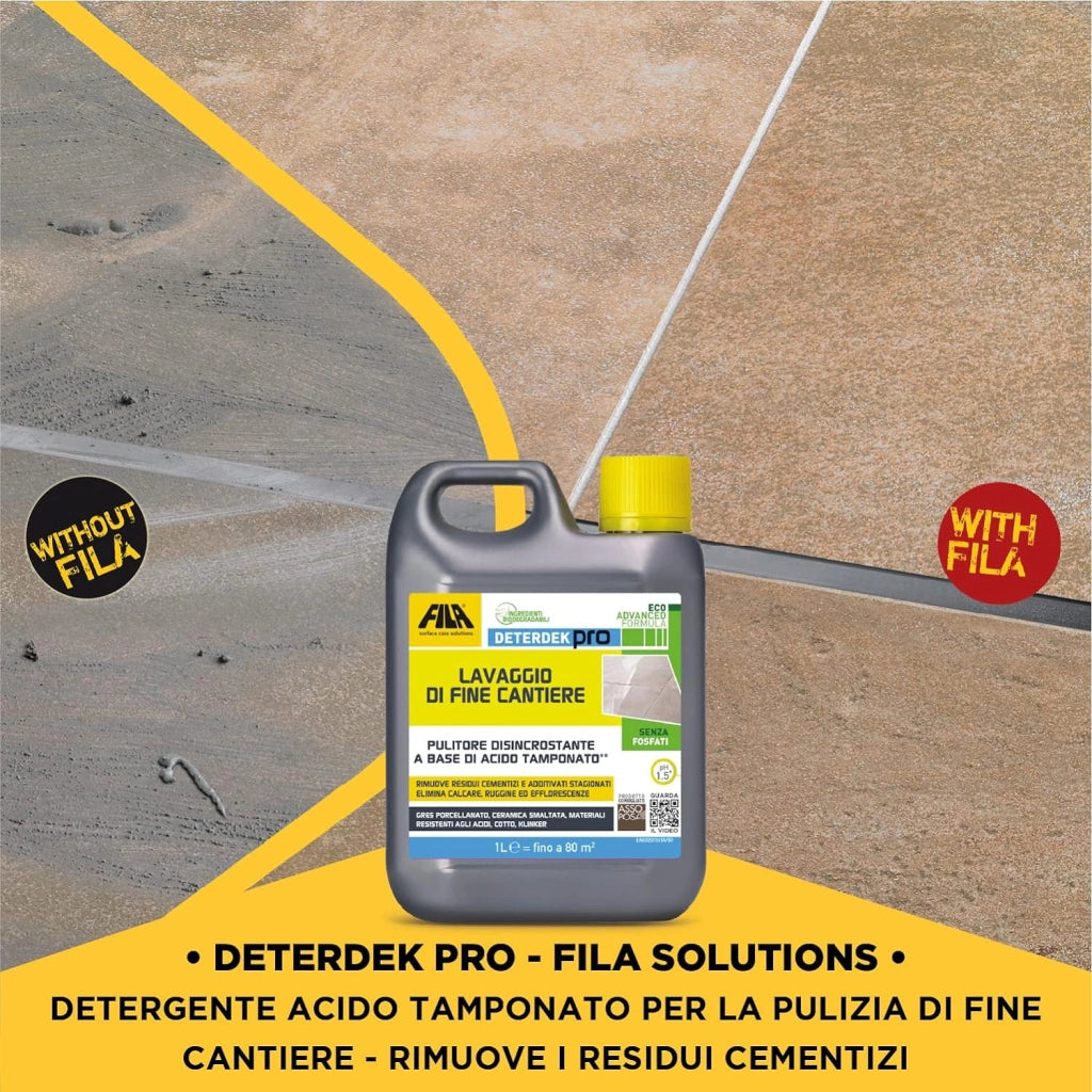 Fila Deterdek Pro Lt.1 Detergente Acido Per Rimozione Incrostazioni
