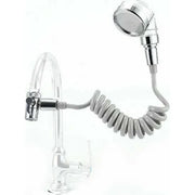 Trade Shop - Soffione Telefono Doccia Per Rubinetto Bagno Cucina Con Spirale Elastica Q-hs1 -