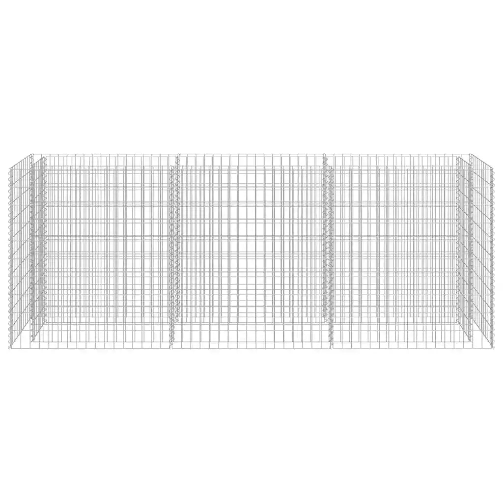 Gabbione Letto Rialzato in Acciaio Zincato 270x50x100 cm cod mxl 54025
