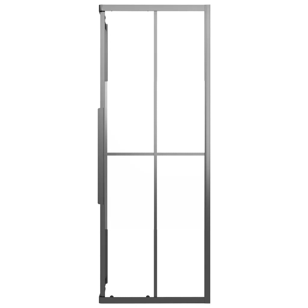 Cabina Doccia ESG Semi Smerigliato 80x70x180 cm Nera cod mxl 73674