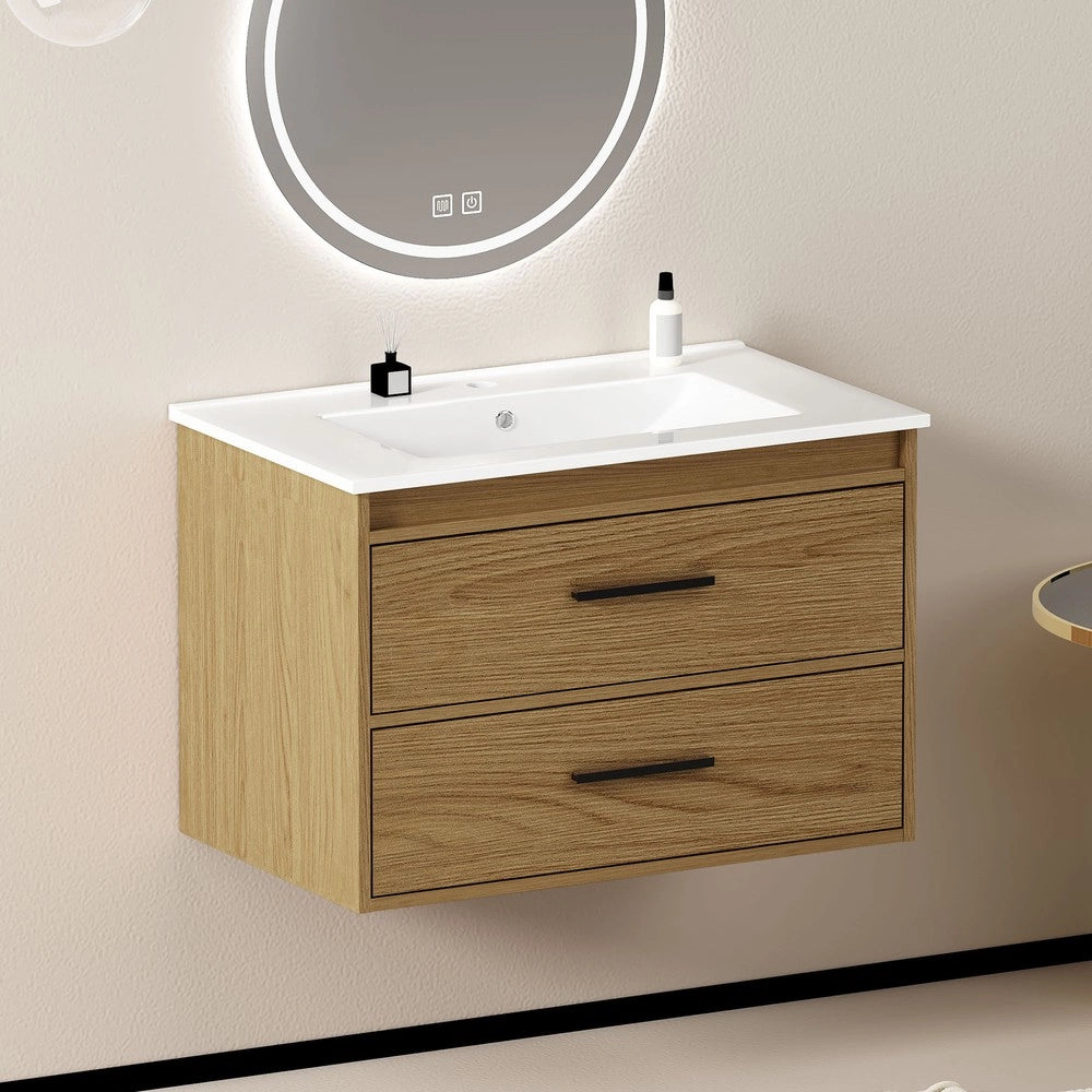 Armadietto Bagno con Cassetti ¨C Xylo ¨C Rovere Chiaro, 75 cm