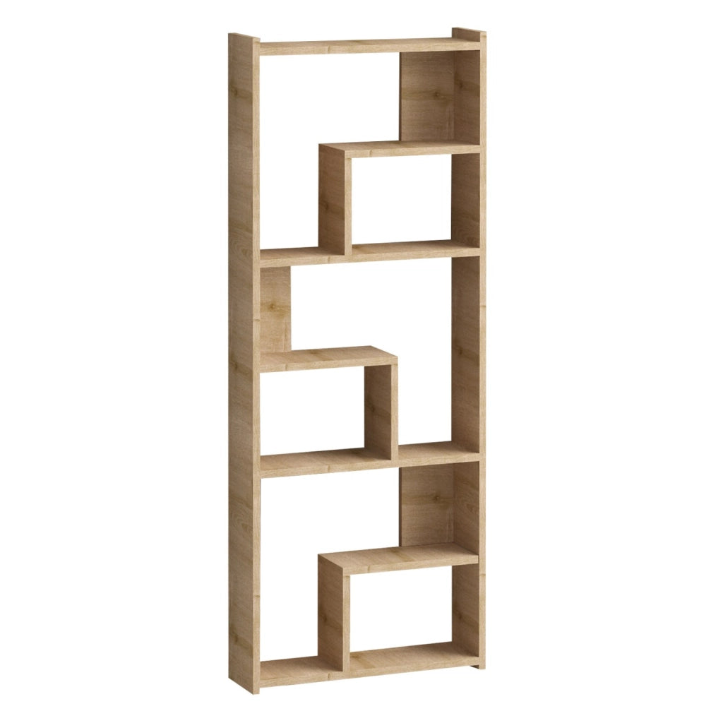 Libreria in legno "Megg" - 60 x 15 x 150 cm - Rovere