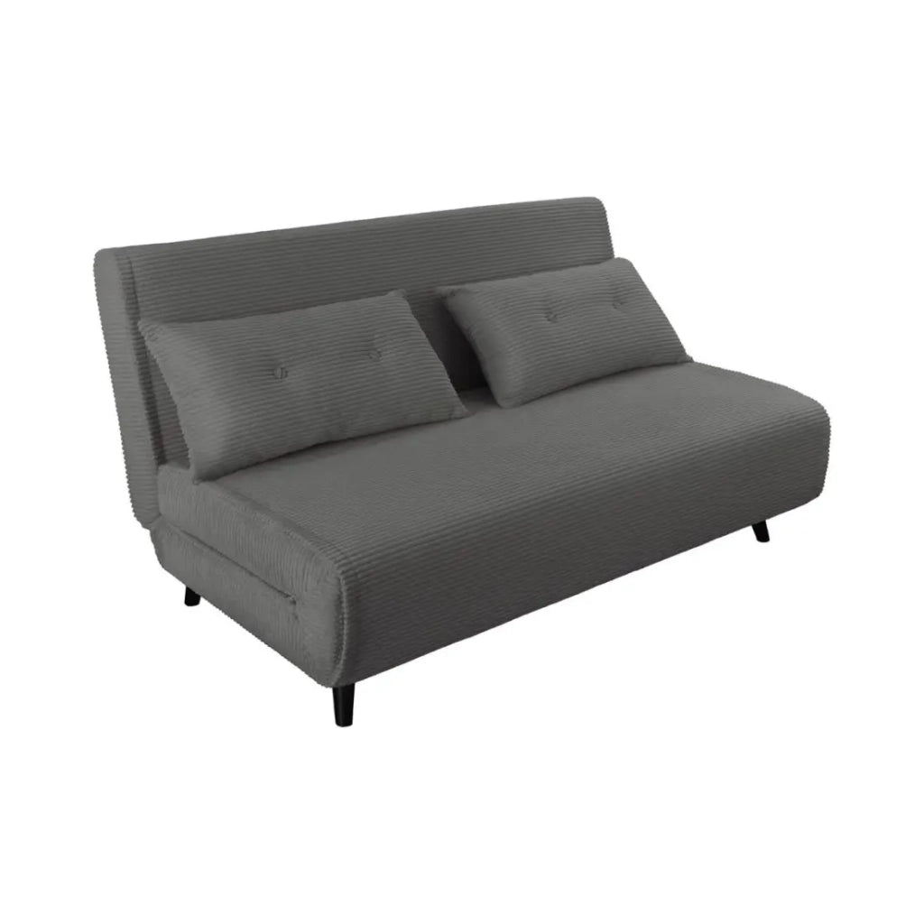 Divano trasformabile retto PRESTO grigio scuro – Divano letto 2 posti