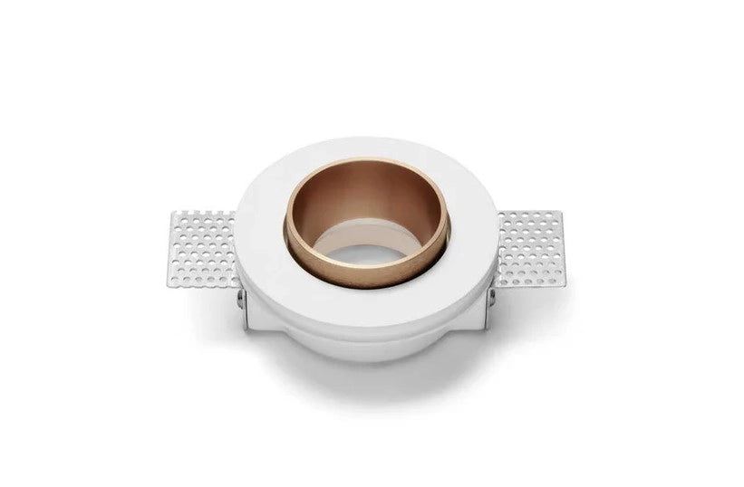THESSALY faretto per Incasso 1 Luce Bordo rame attacco faretto GU10 d.10cm